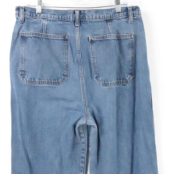 Reformation Jeans Womens 32 Alyssa Wide Leg Long‎ Denim Casual High Rise - Picture 10 of 15